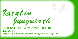 katalin jungwirth business card